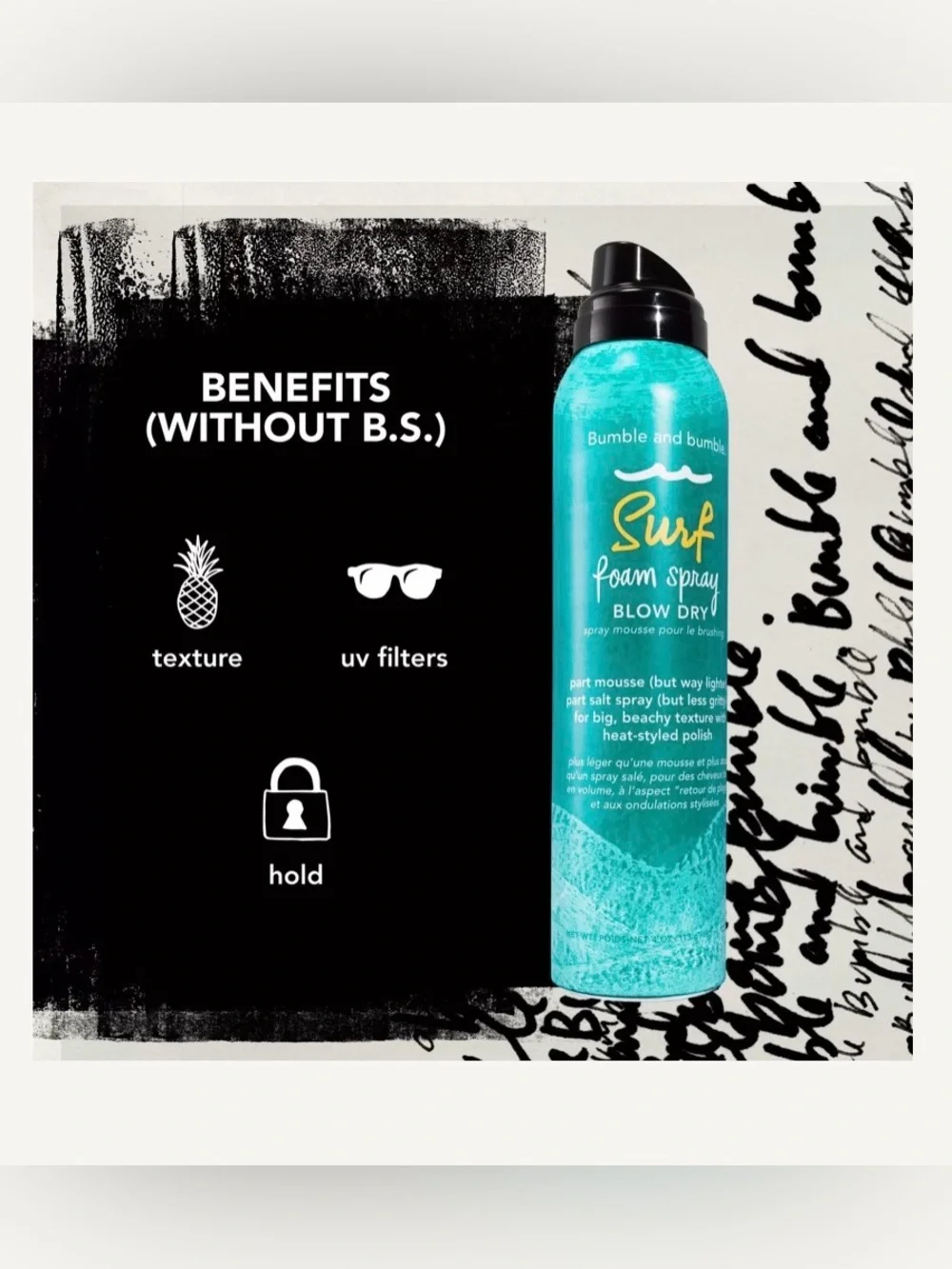 🆕 Bumble and bumble Surf Foam Spray Blow Dry Mousse